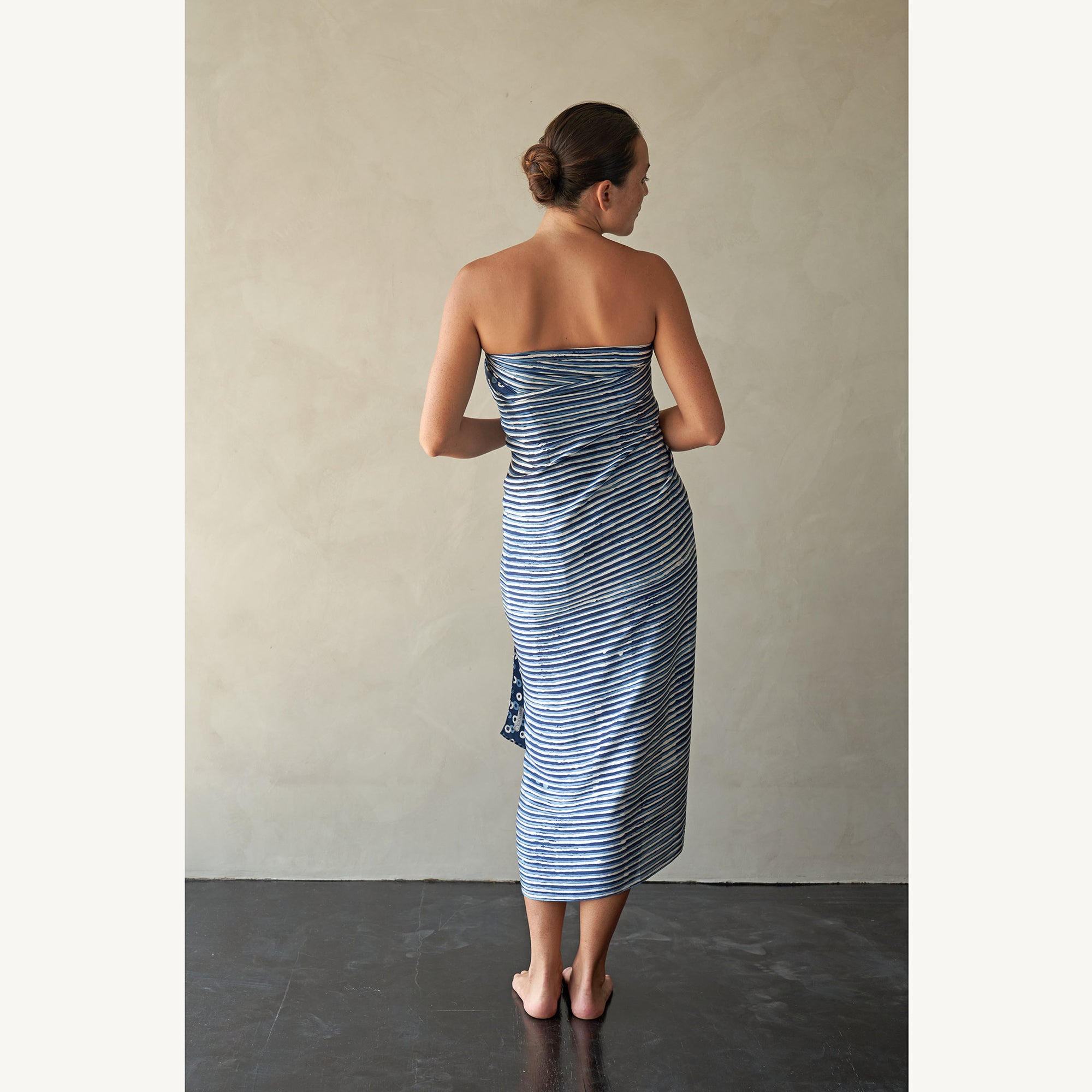 Batik Tulis Silk Sarong - 21 Indigo