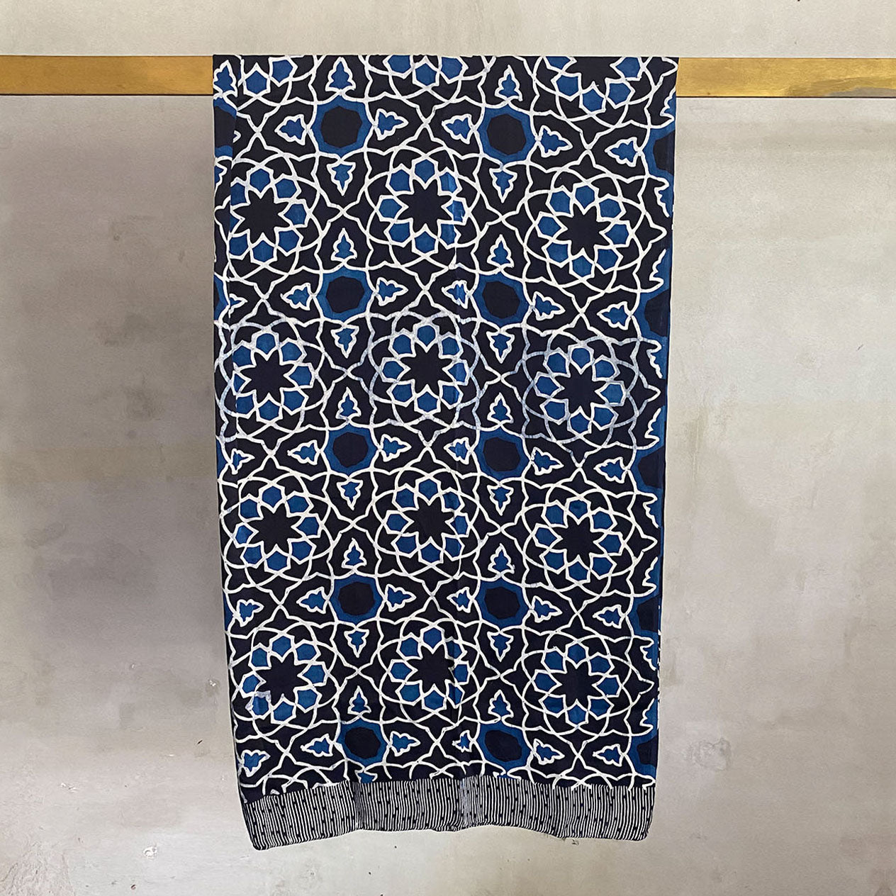 batiqual batik tulis silk sarong pareo hand-painted indigo dye